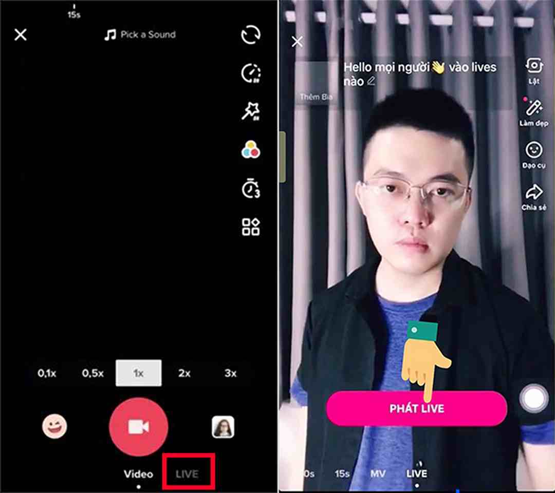 Giao diện khi bạn muốn hiểu thêm về cách live Tiktok