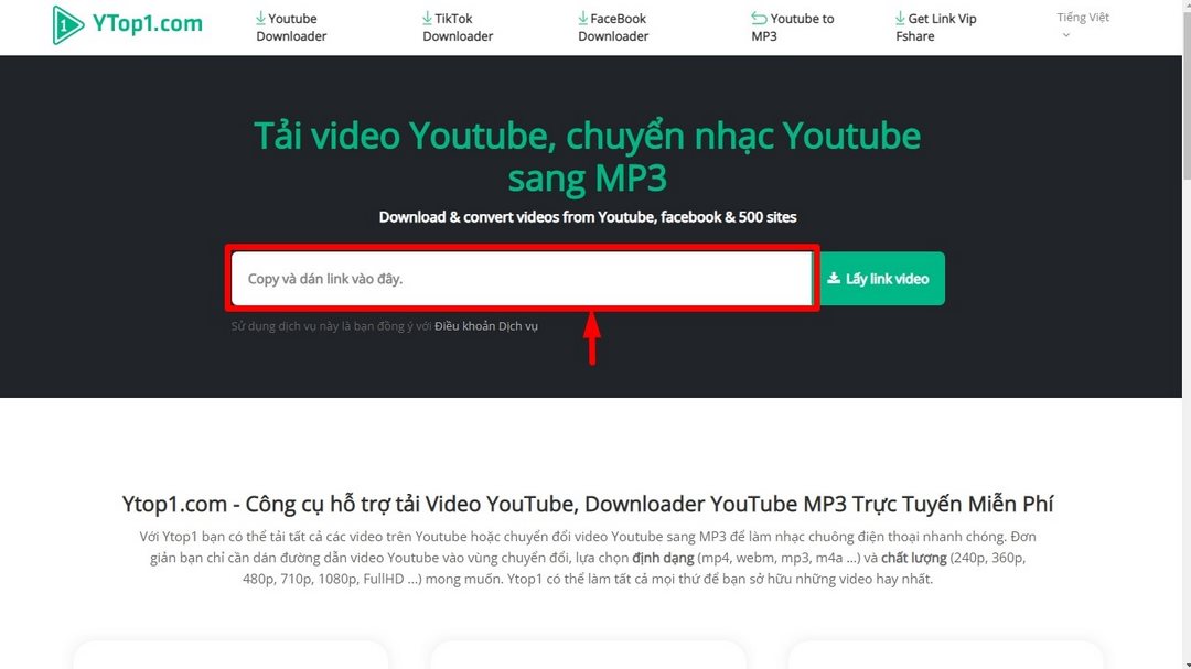 Tải nhạc MP3 Youtube bằng Ytop1.com siêu nhanh