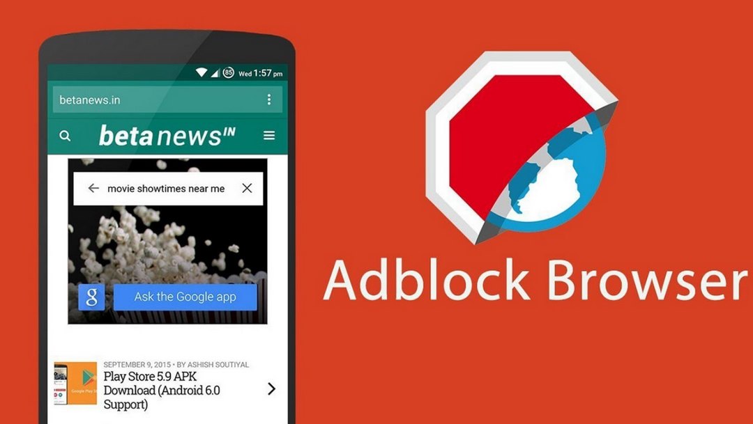 Sử dụng Adblock Browser chặn quảng cáo Youtube