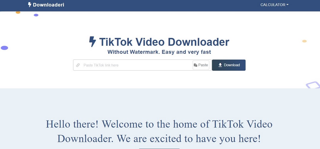 Phần mềm tải video TikTok không logo Downloaderi.com