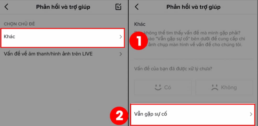 Đối với tài khoản đã đủ điều kiện Live