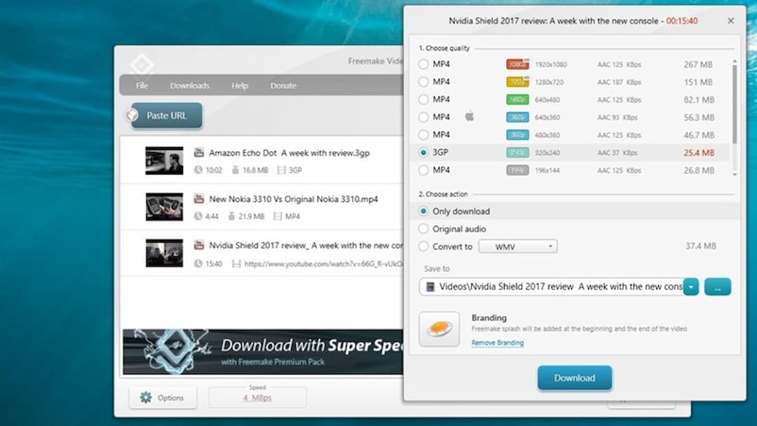 Freemake Video downloader