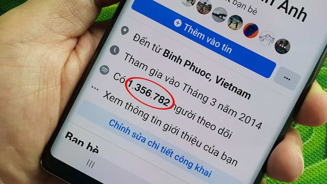 Lượt theo dõi trên Facebook